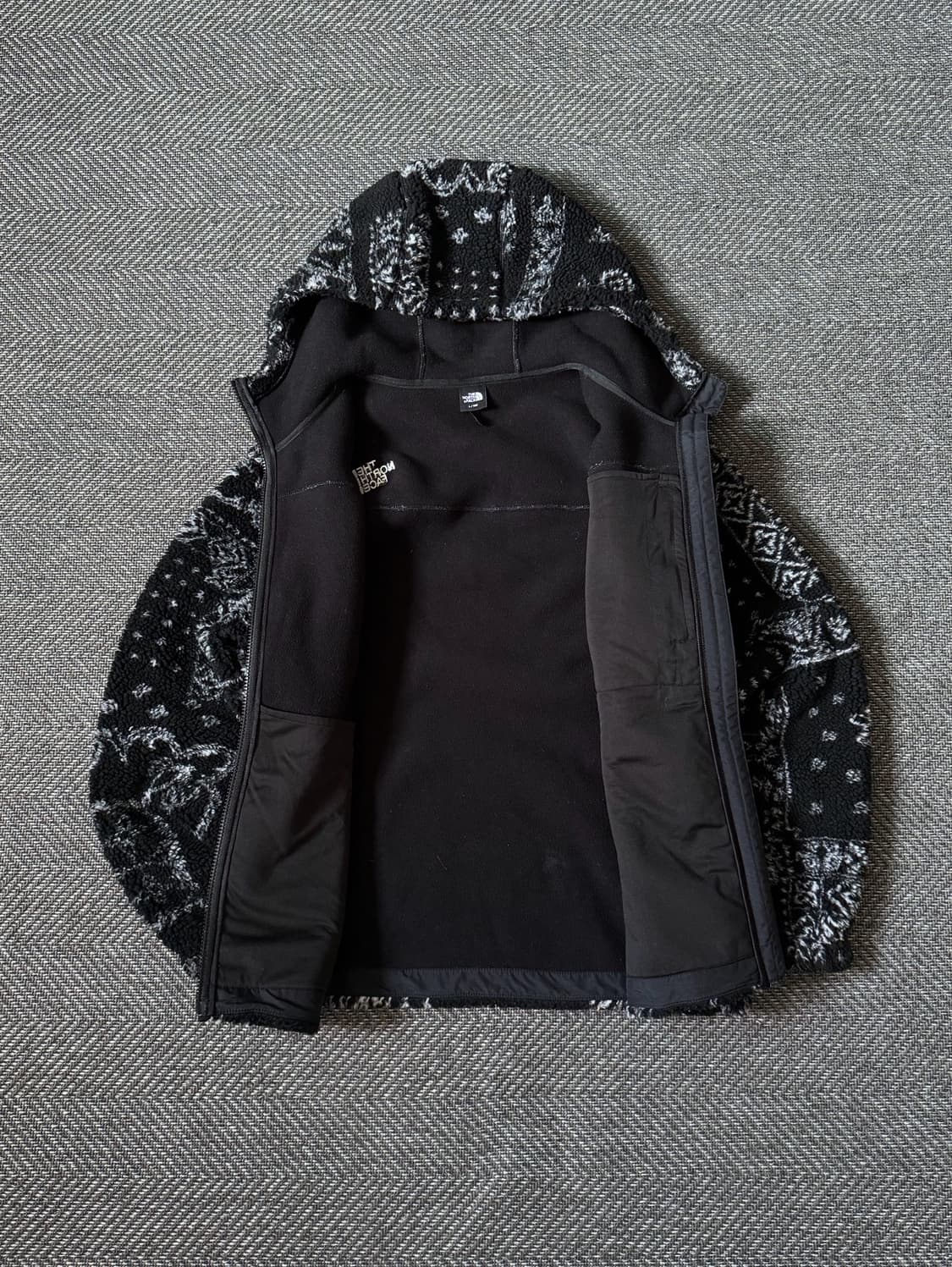 노스페이스 페이즐리 플리스 후드집업 자켓 (100-105) 상품이미지5