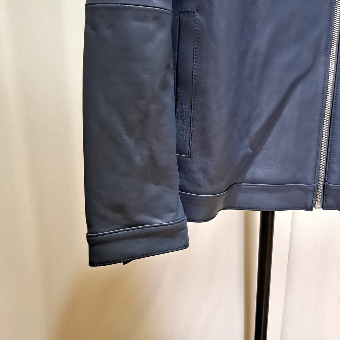 (택포) 마에스트로투모로우 양가죽 싱글 라이더 가죽자켓 L B523 상품이미지4