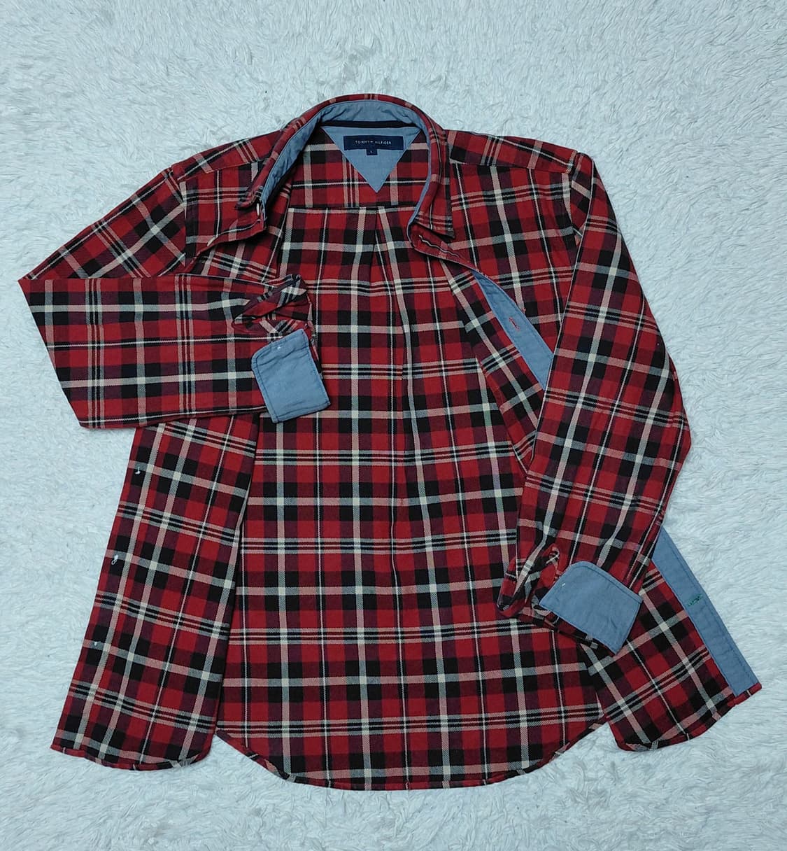 타미힐피거 남성 체크 셔츠 L 상품이미지3