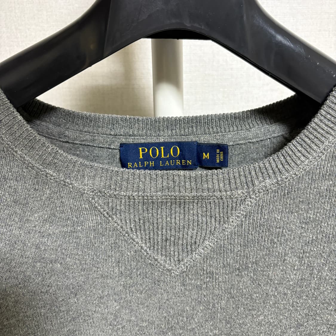 폴로 랄프로렌 코튼 스웻 니트 / 그레이, M 상품이미지4