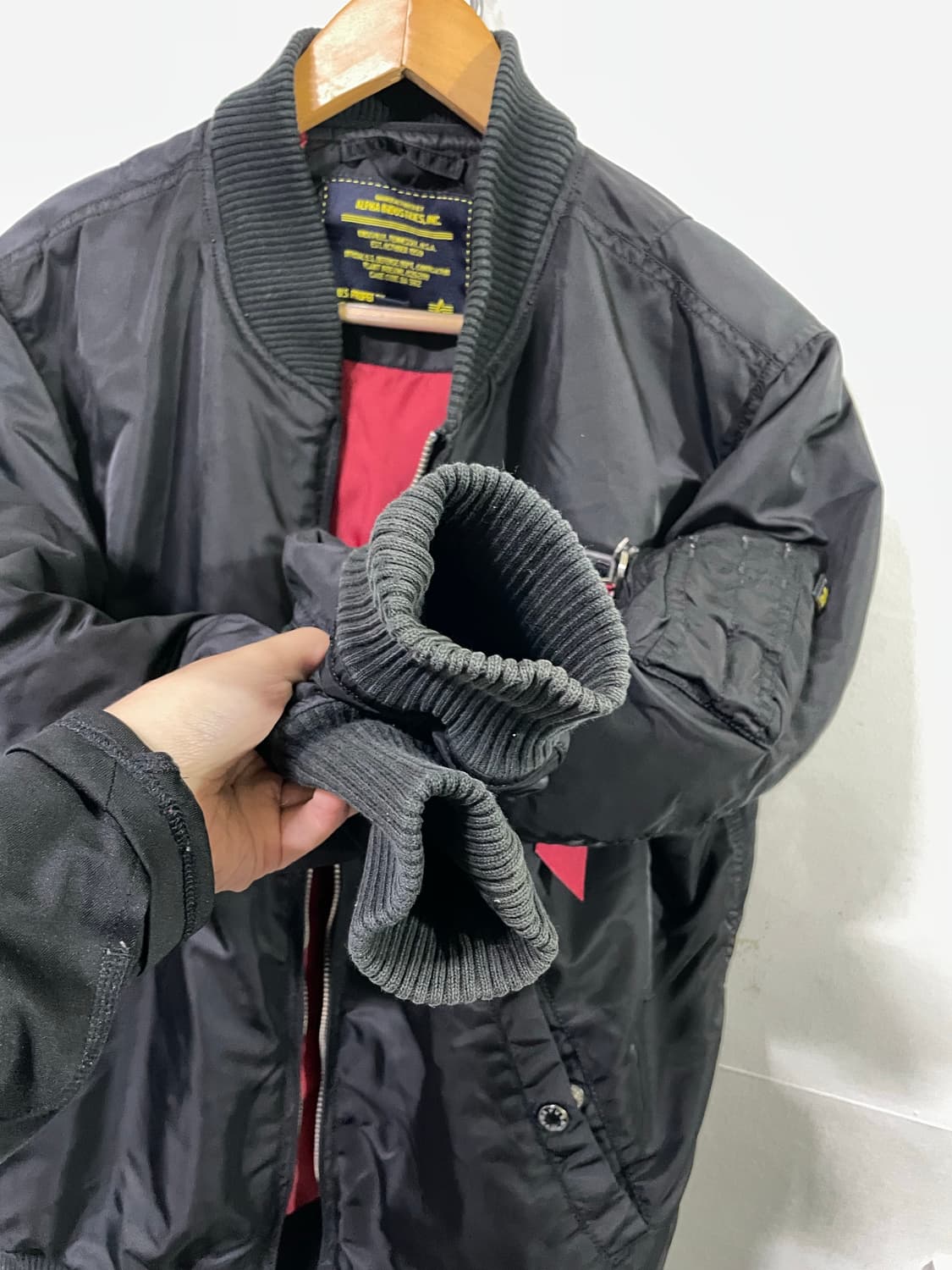 알파인더스트리 MA-1 블루종 봄버 자켓 넉넉 100 사이즈 상품이미지5