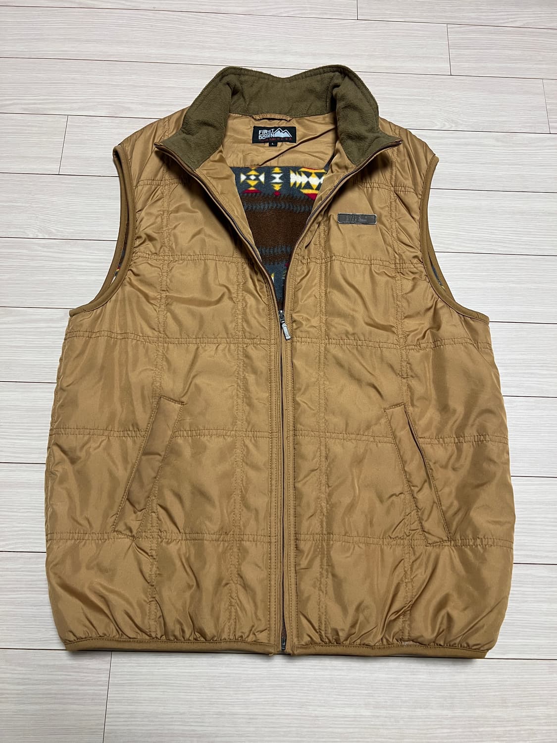 FIRST DOWN USA 나바호 패턴 안감 플리스 베스트 L 상품이미지1