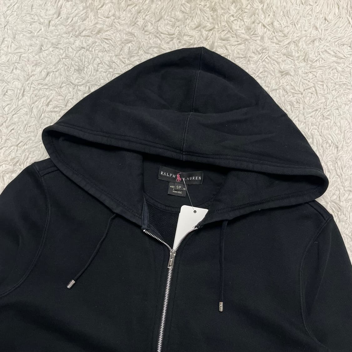 Polo big pony black zip-up hoodie 상품이미지6