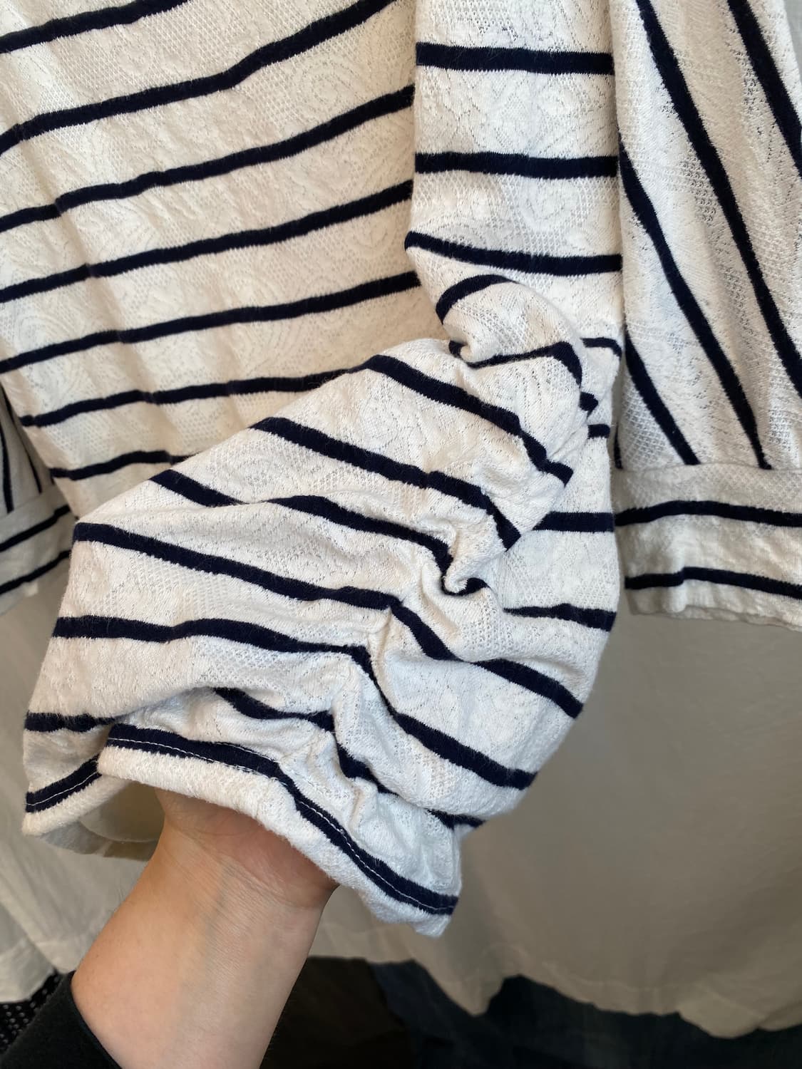 PROPORTION 레이스 스트라이프 탑(M) 상품이미지7