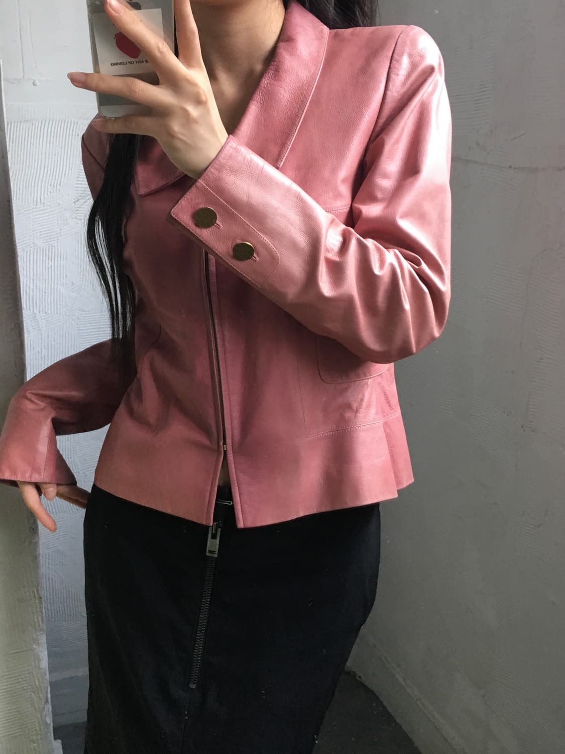 Chanel 샤넬 핑크 고트 스킨 자켓 상품이미지1