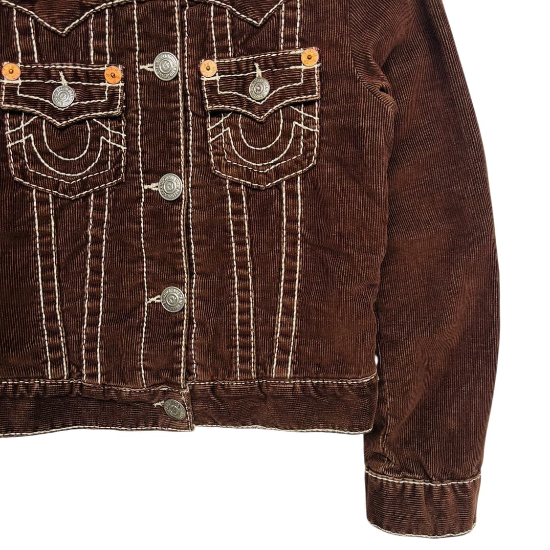 트루 릴리전 브라운 코듀로이 웨스턴 자켓 S 상품이미지3