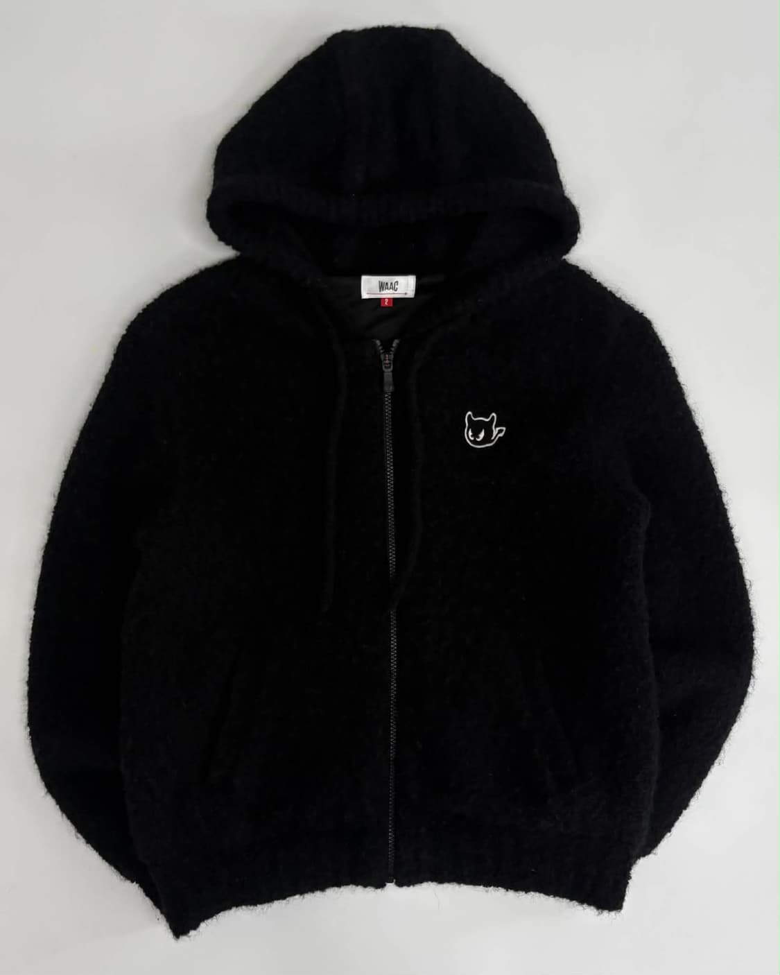 [2] 왁 부클 니트 후드집업 상품이미지1