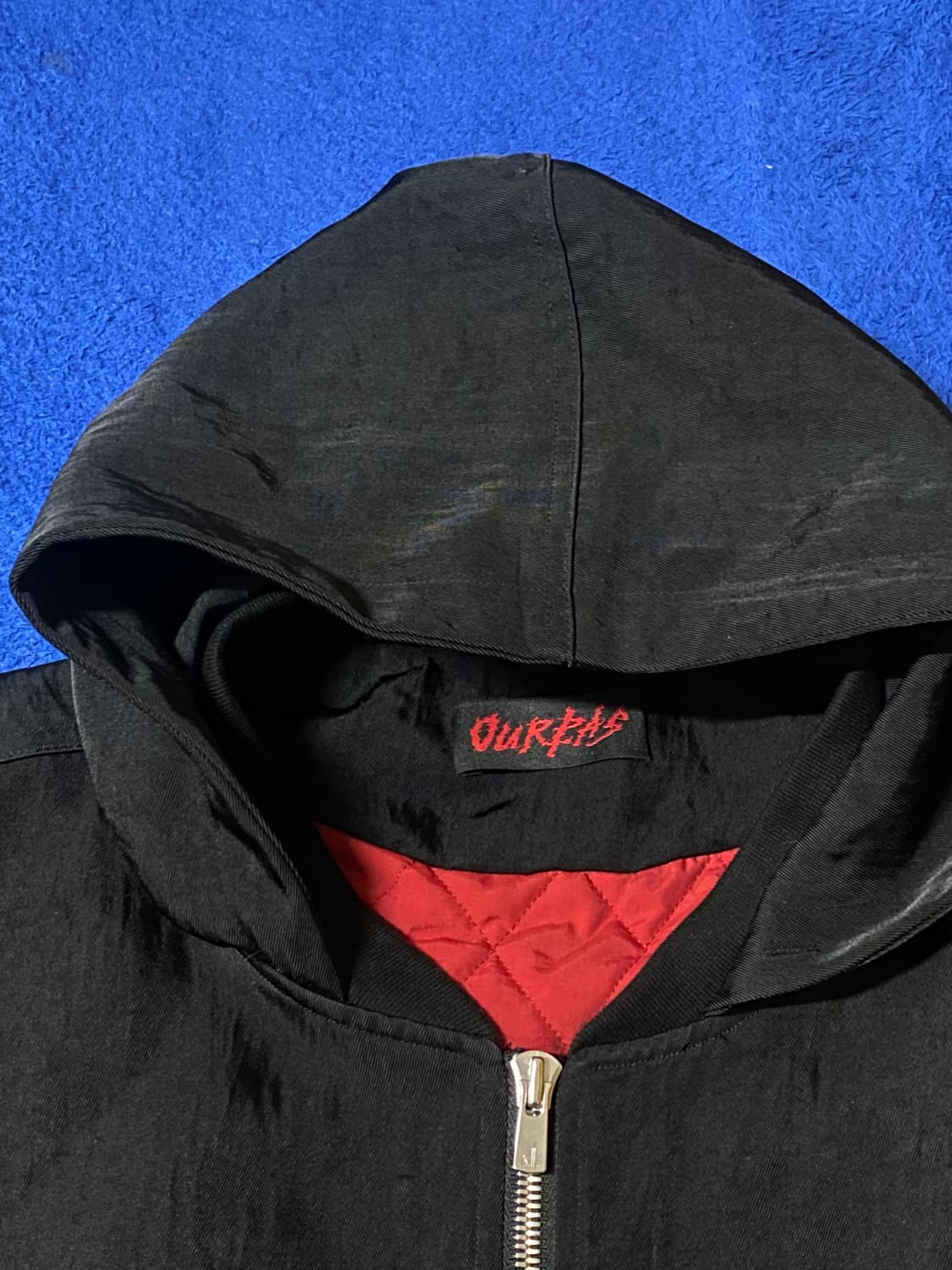 PAS 아워파스082 오버사이즈 블랙 후드 집업 New MA-1 상품이미지4