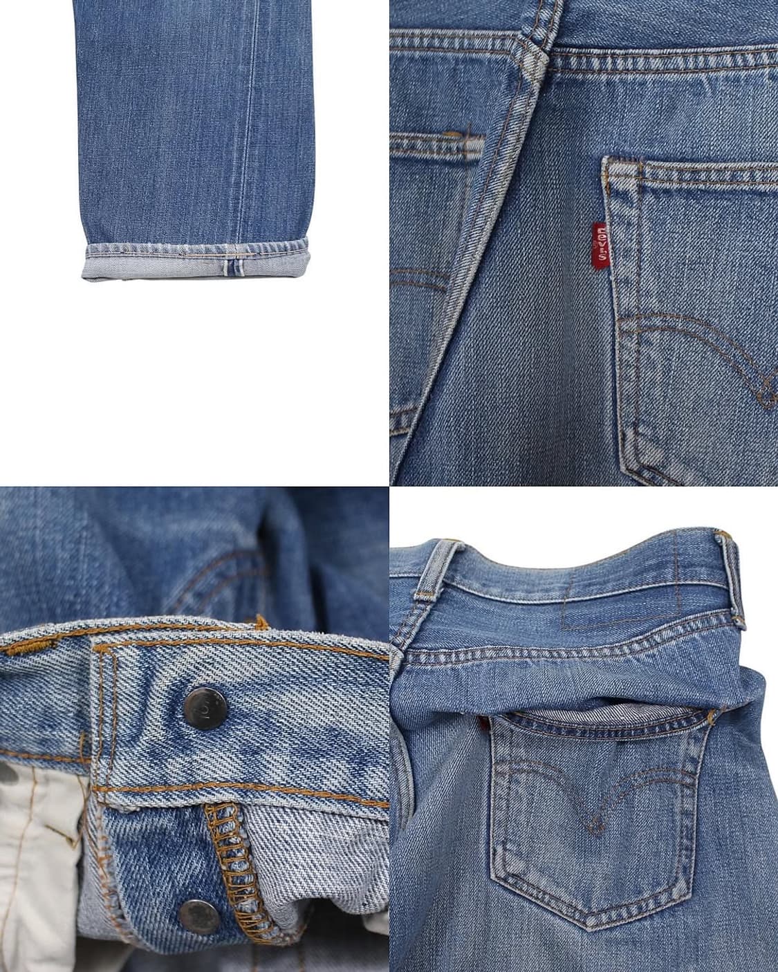 1970s USA 리바이스 501 셀비지 66전기 데님 팬츠 빈티지 미제 상품이미지6