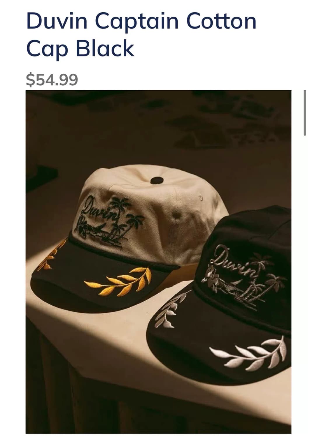 DUVIN 여행 휴양지 컨셉 스냅백 모자 상품이미지10