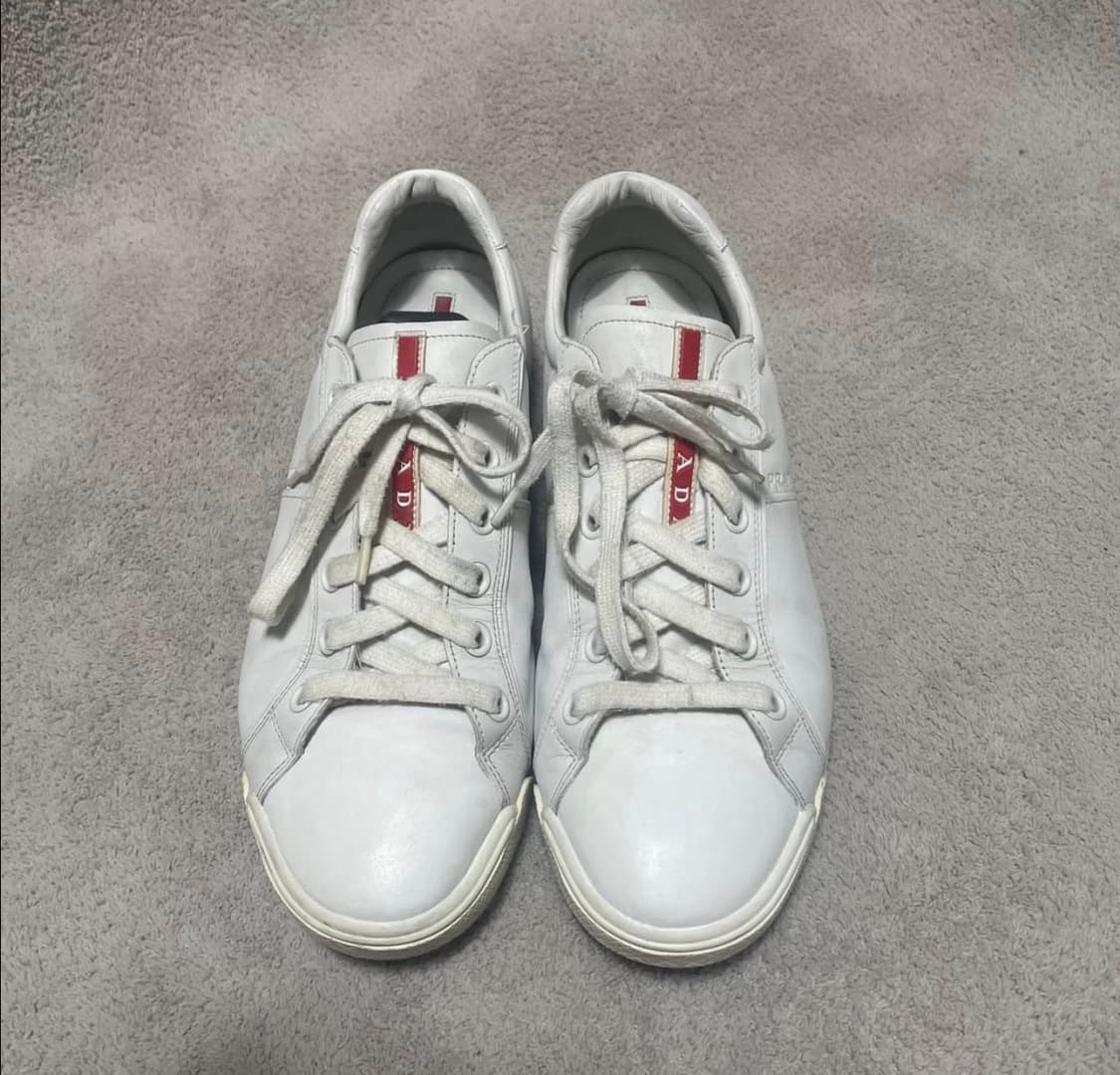 프라다 스포츠 레더 로고 스니커즈 285 상품이미지5