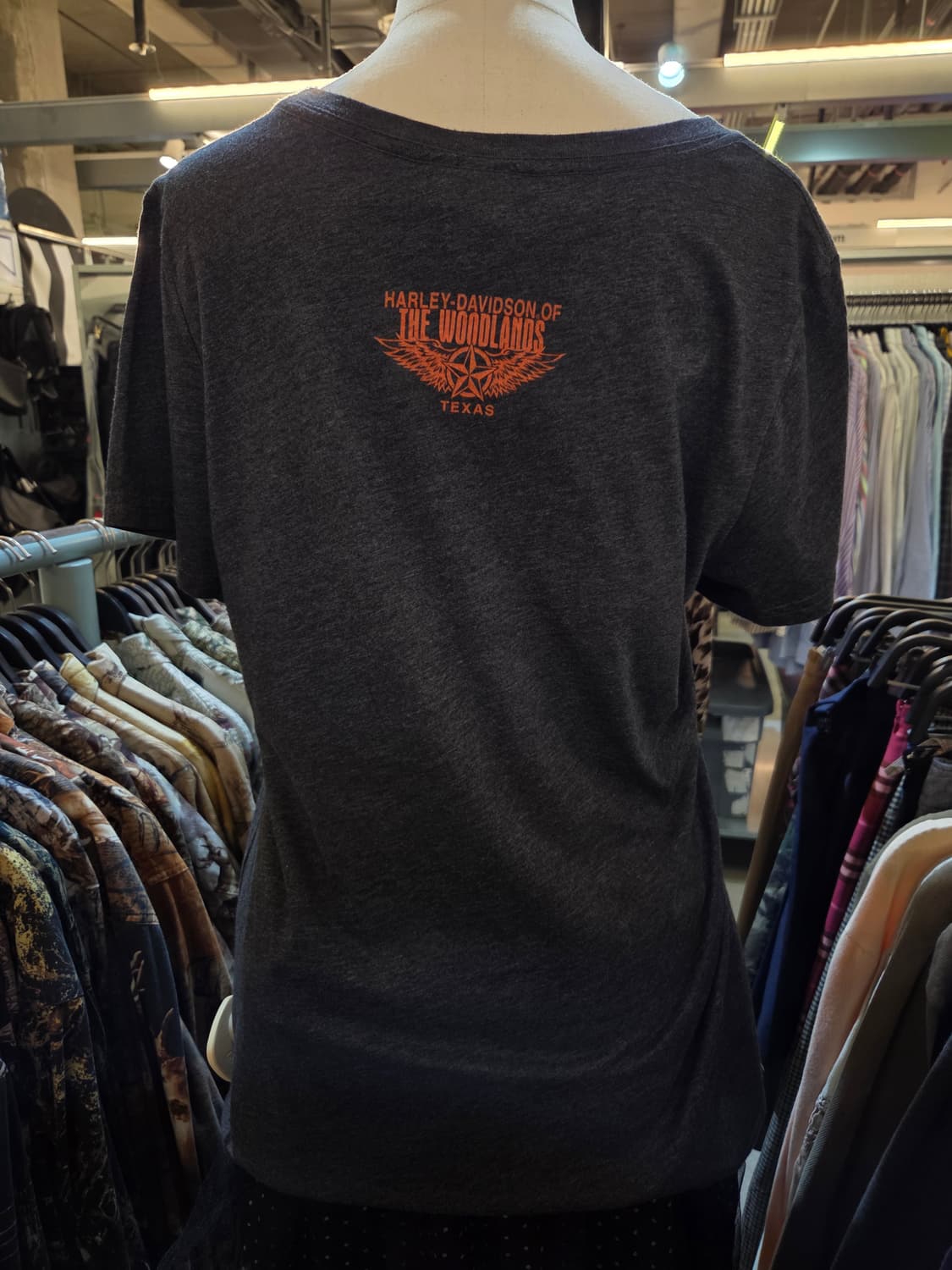 할리데이비슨 차콜그레이 큐빅반팔티 상품이미지4