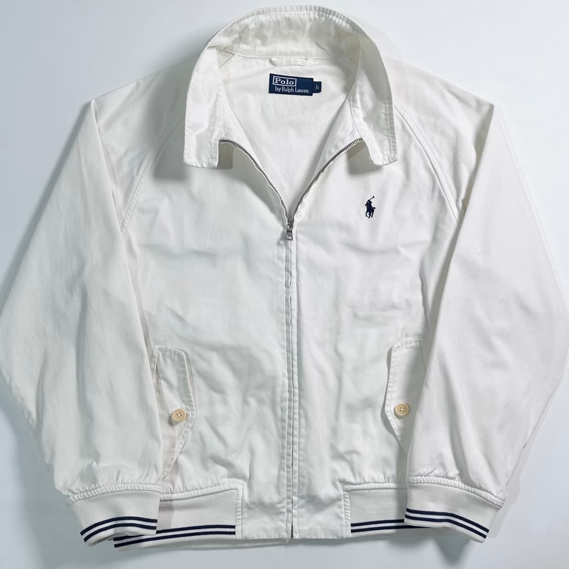 폴로 랄프로렌 화이트 헤링턴 자켓 상품이미지1