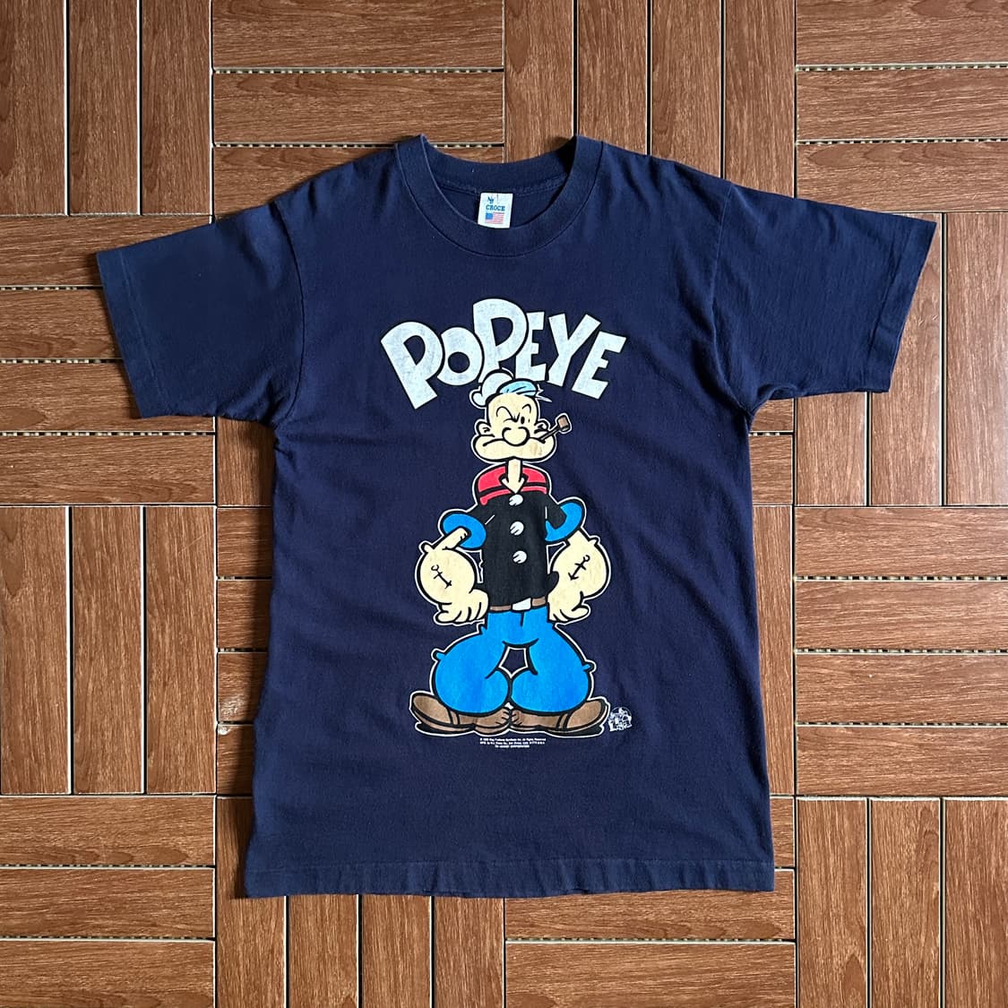90‘s Nj croce ‘Popeye’ usa made 1/2 tee 상품이미지1