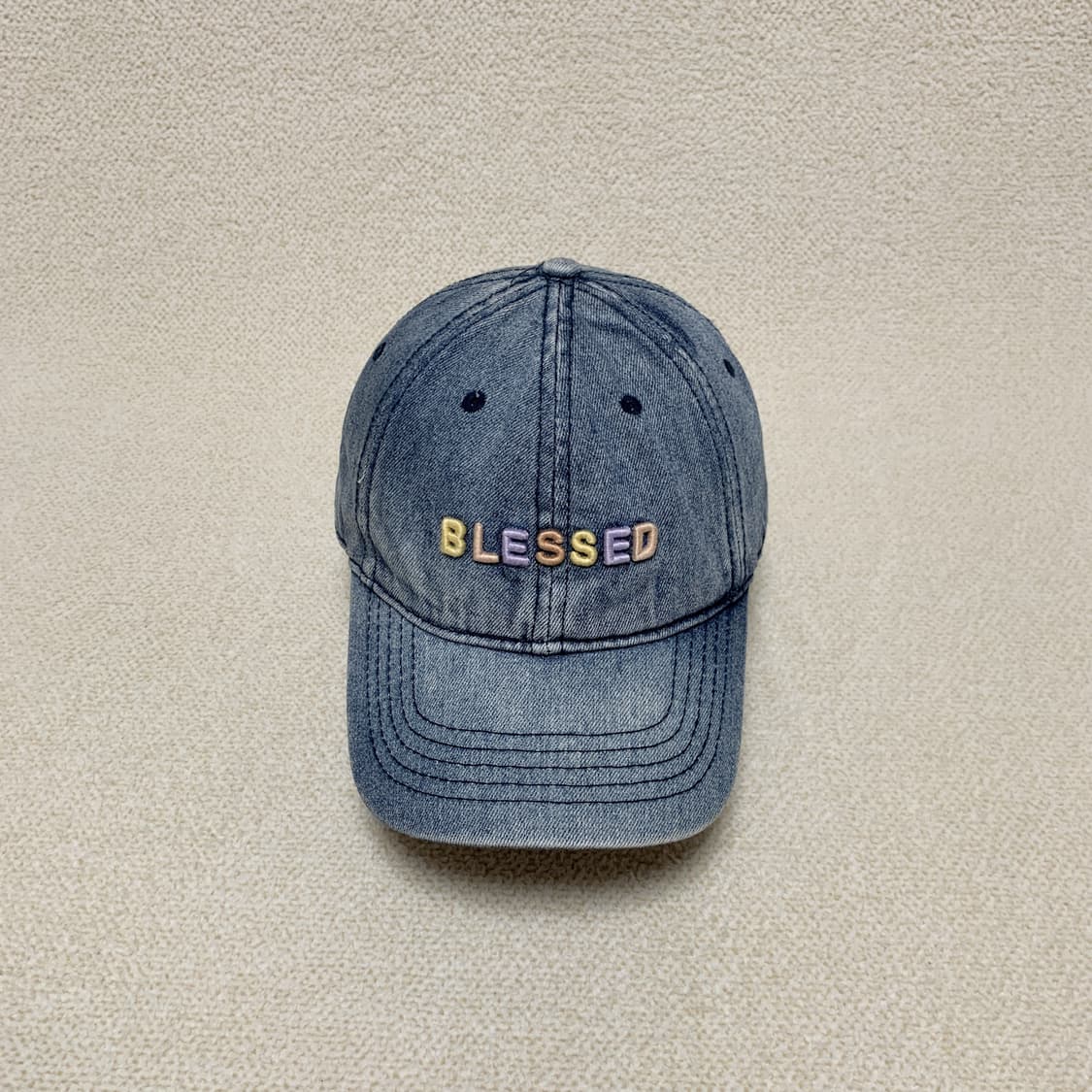 Blessed Vintage Denim Baseball Cap 상품이미지2