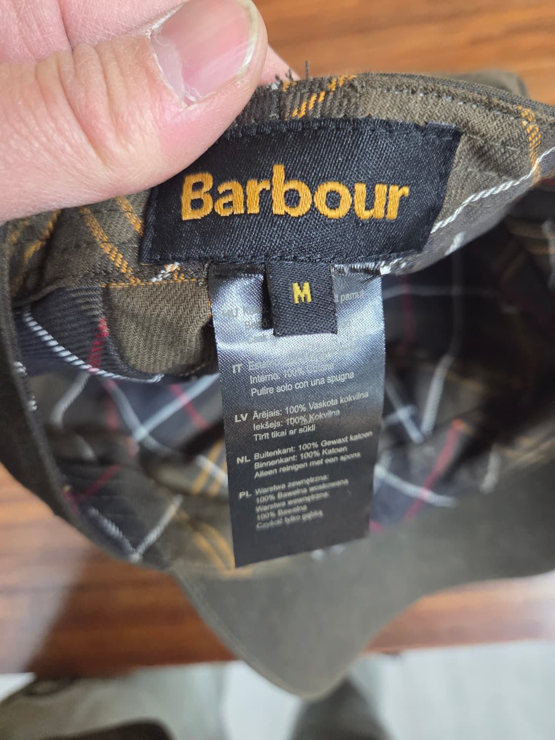 바버 왁스 헌팅캡 모자 m 상품이미지6