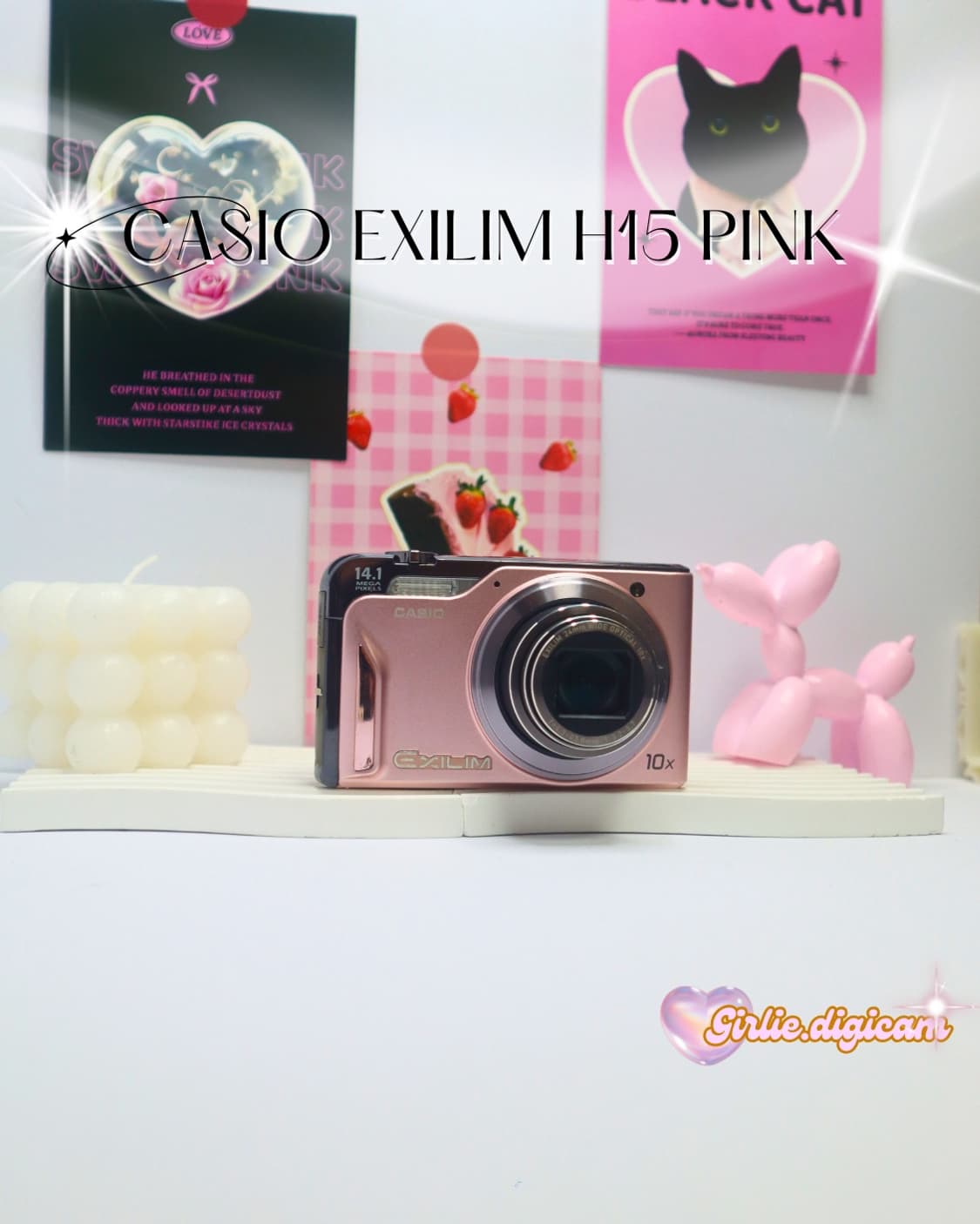 츄디카+베이비핑크!) 카시오 엑슬림 EX-H15 상품이미지1