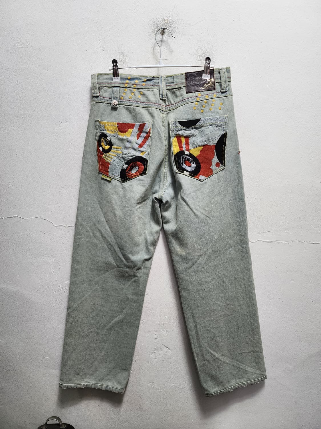 아카데믹스 포켓 자수디데일 연청바지  상품이미지1