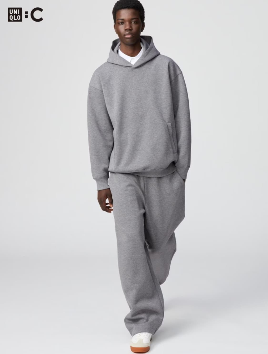 유니클로 C/스웻 와이드 팬츠 긴바지/M 상품이미지1