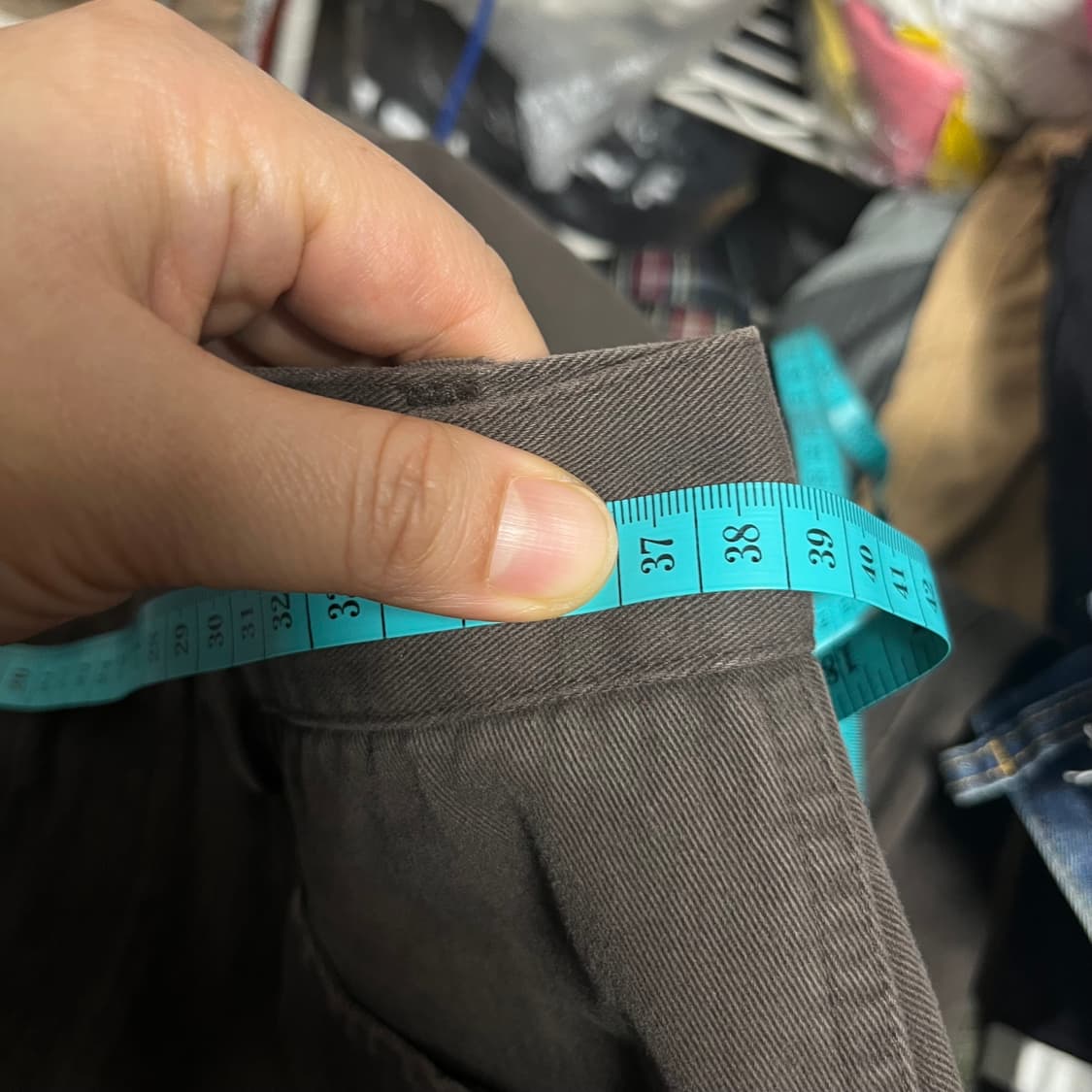 웨이비니스브라운 와이드 팬츠 1사이즈 상품이미지4