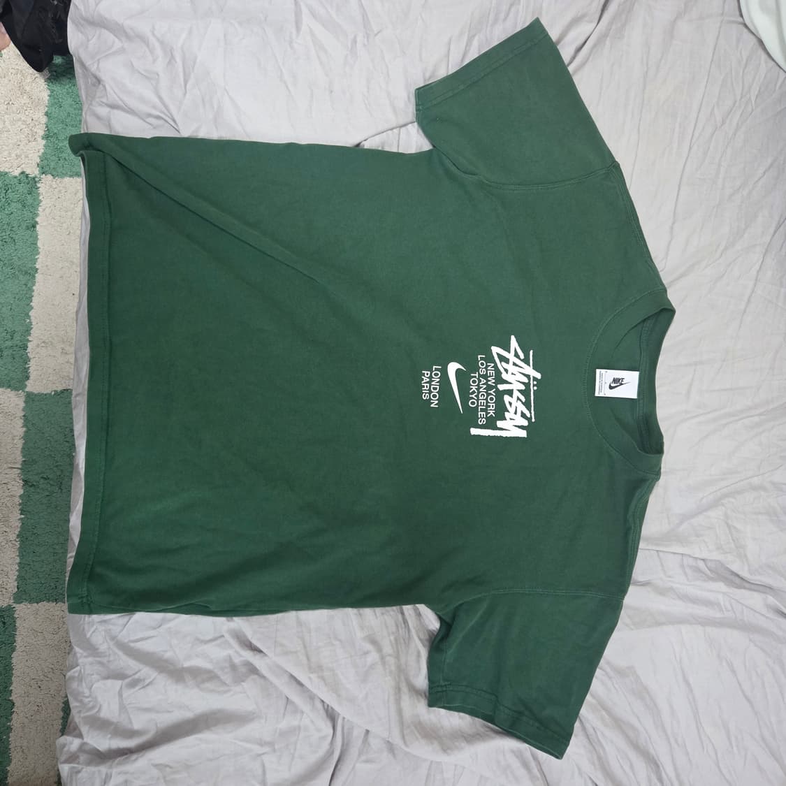 Nike X Stussy WT T-Shirt Green 상품이미지3