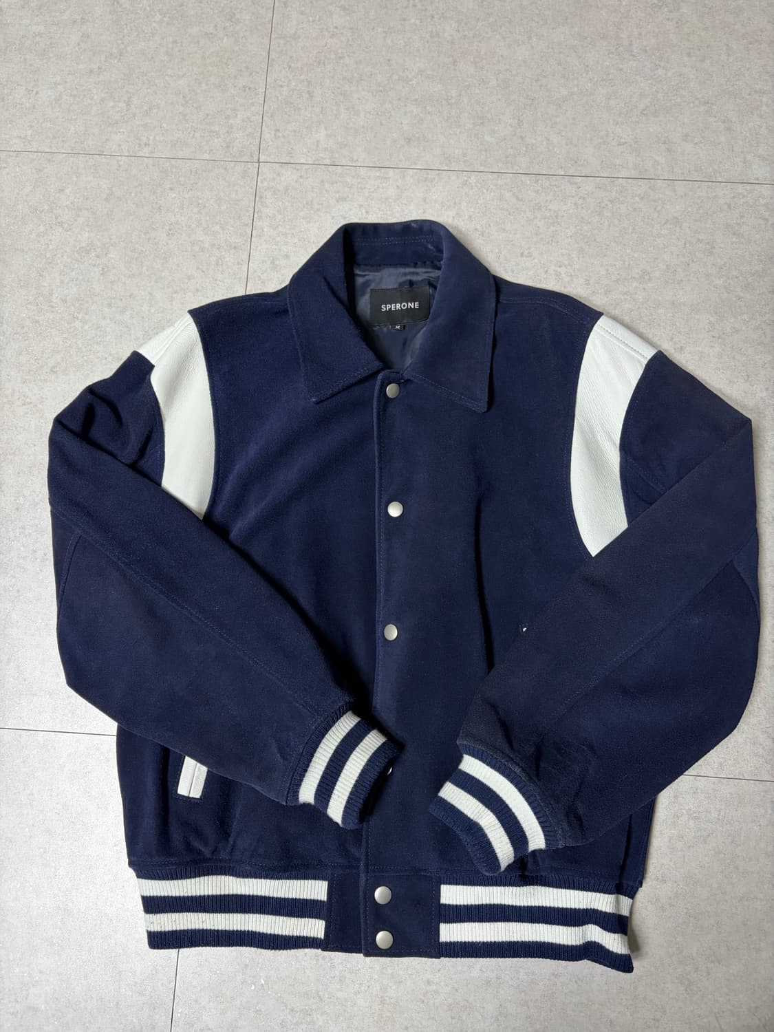 스페로네 스웨이드 스타디움 숏 자켓 상품이미지2