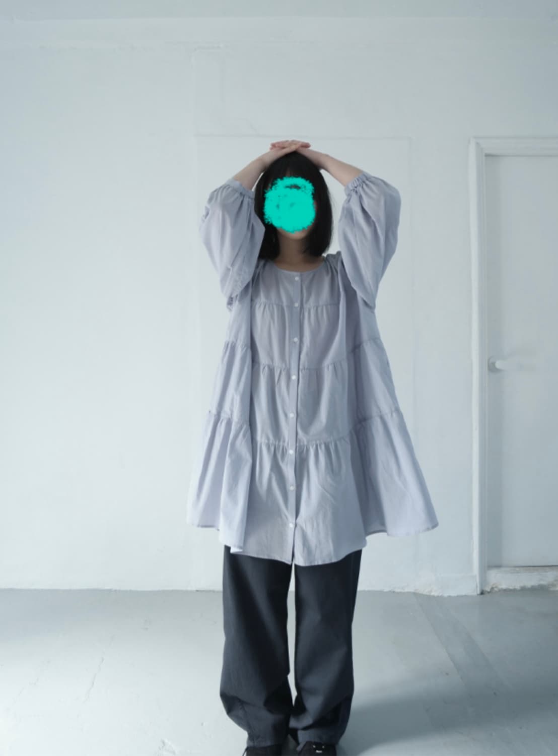 에프터먼데이 flare cancan blouse 플레어 캉캉 블라우스 상품이미지2