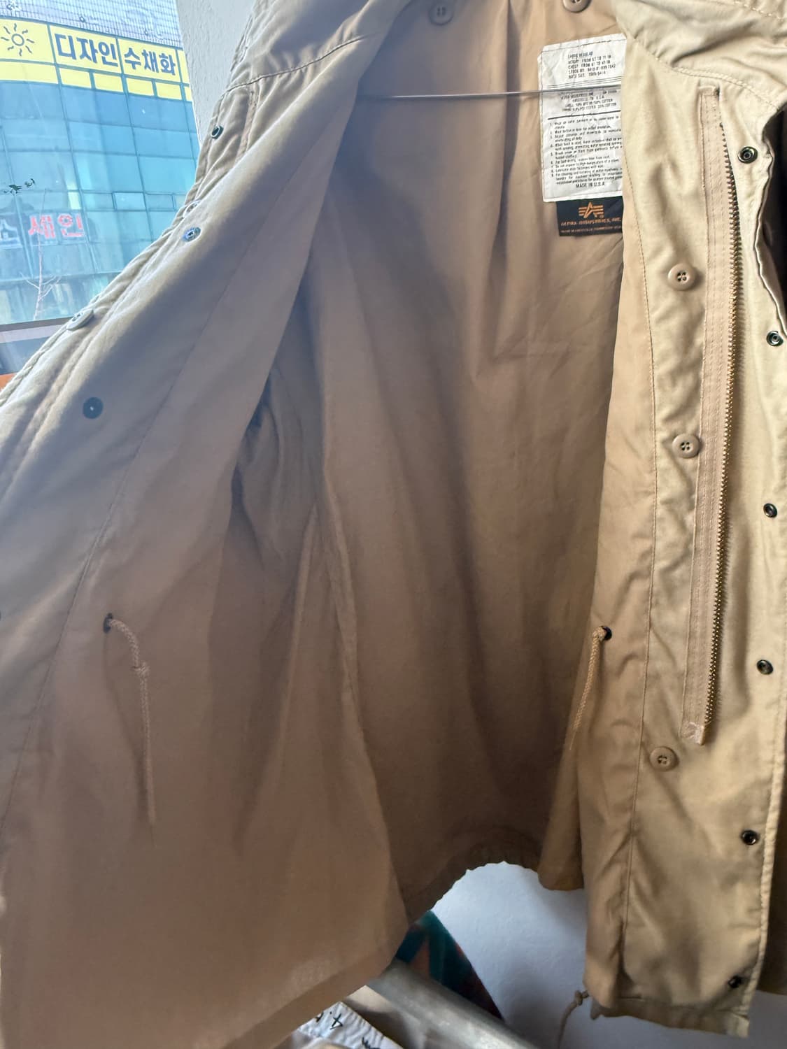 USA made🇺🇸 Alpha Industries M-65 필드자켓 상품이미지3