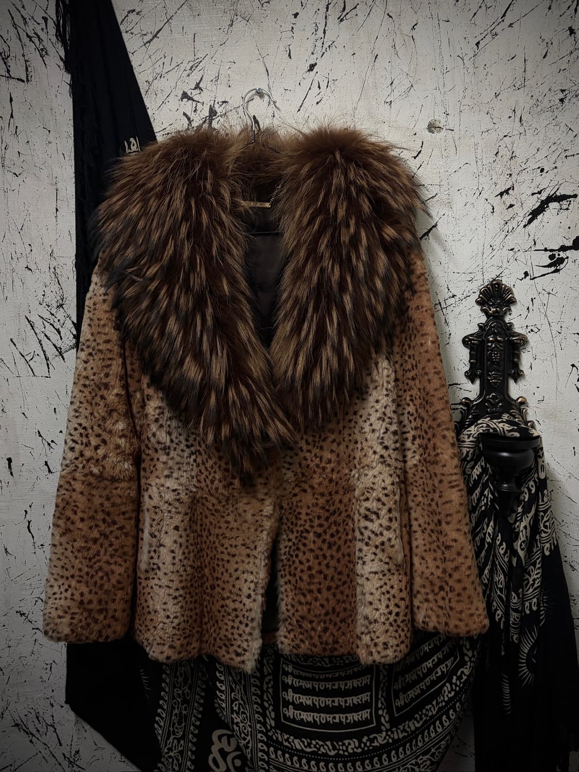 Leopard fur jacket 상품이미지1