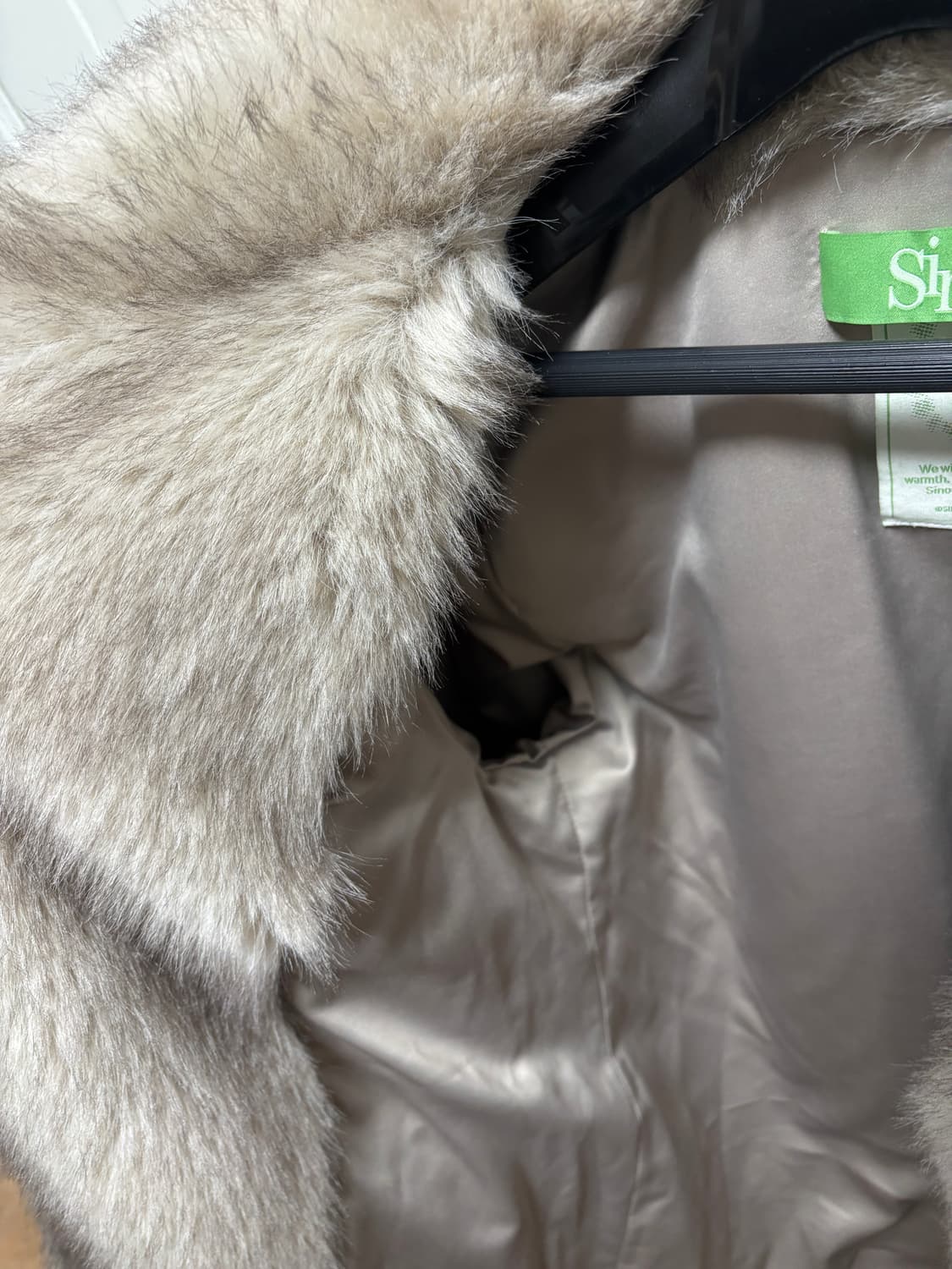 시눈 헤비 믹스 퍼 자켓 애쉬브라운 sinoon fur jacket 상품이미지3