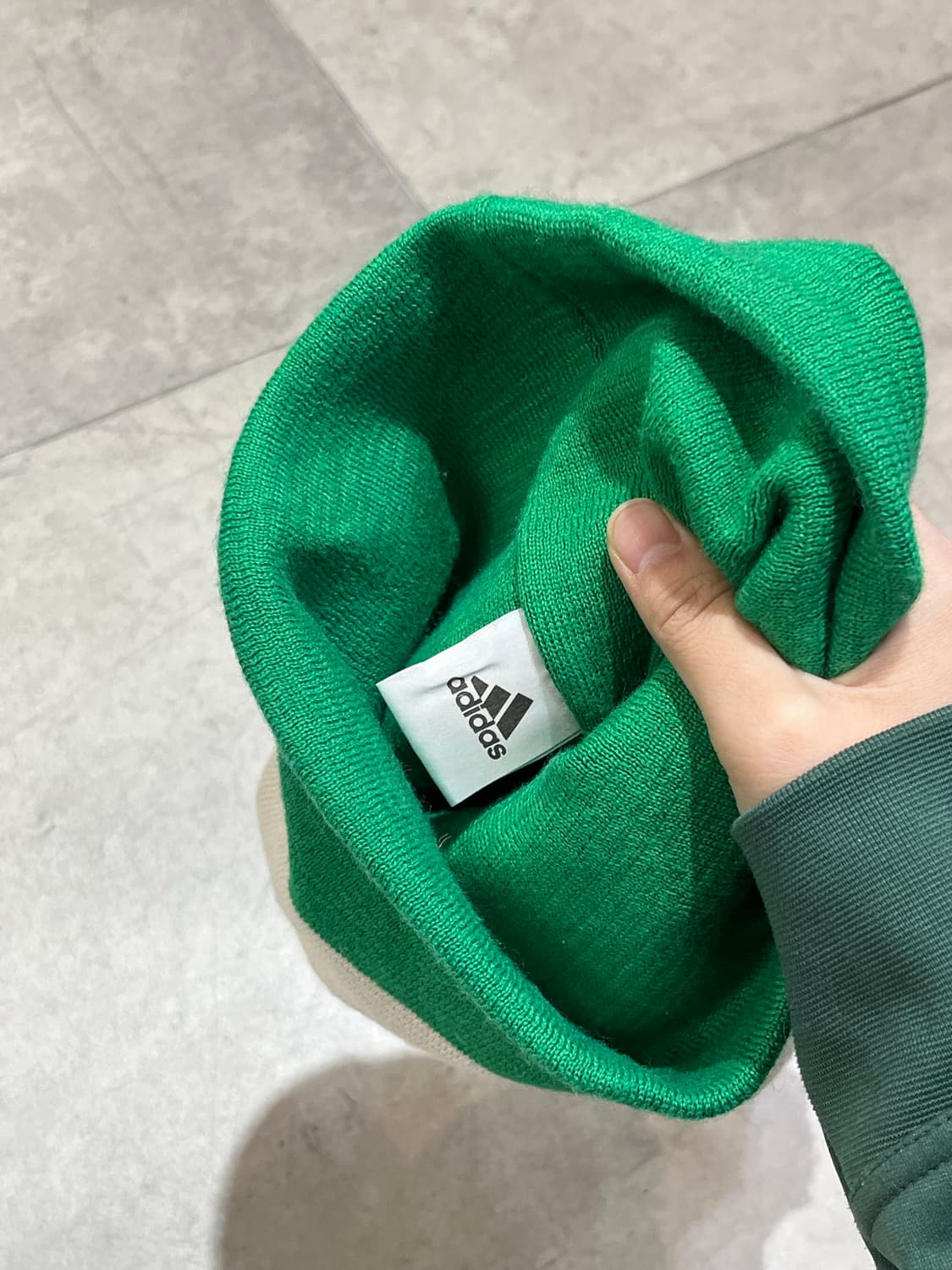 Adidas 빈티지 로고 패턴 니트 왕방울 비니  상품이미지8