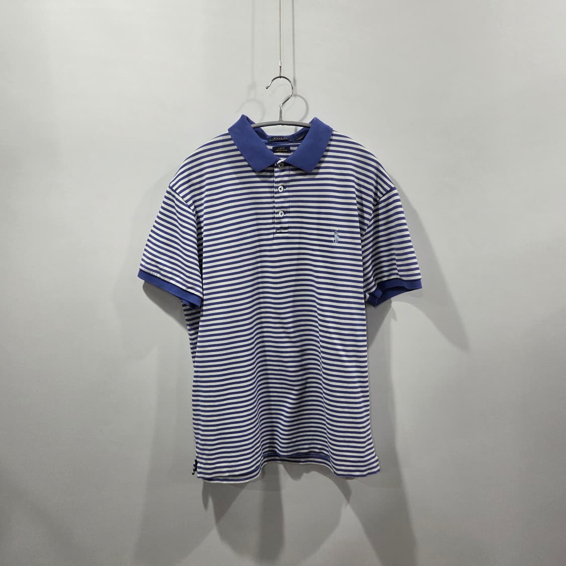 폴로랄프로렌 피케 스트라이프 반팔 카라티 L 상품이미지1