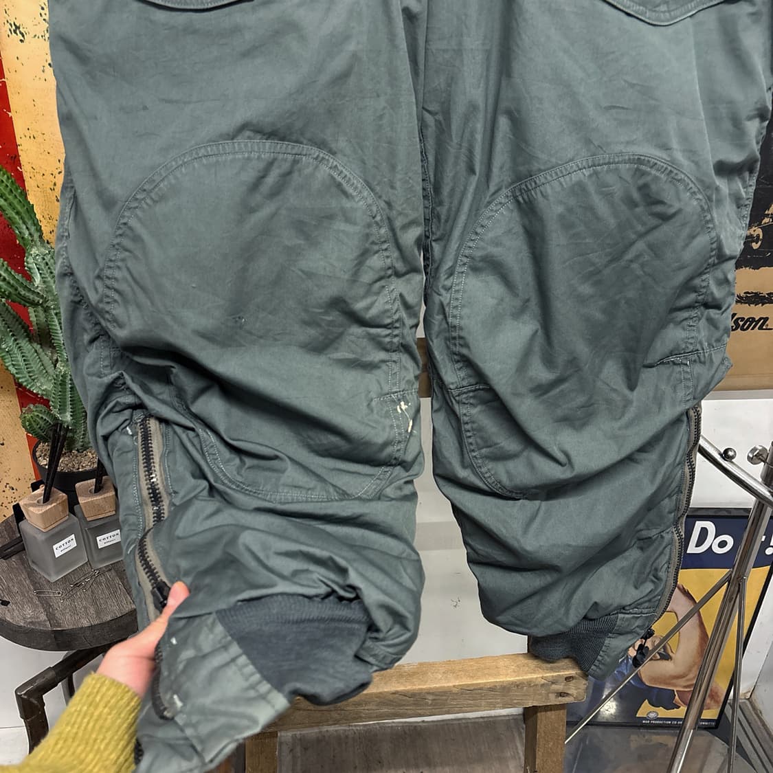 80s 오리지널 공군 F-1B ECW 플라이트 방한 팬츠 N700 상품이미지4