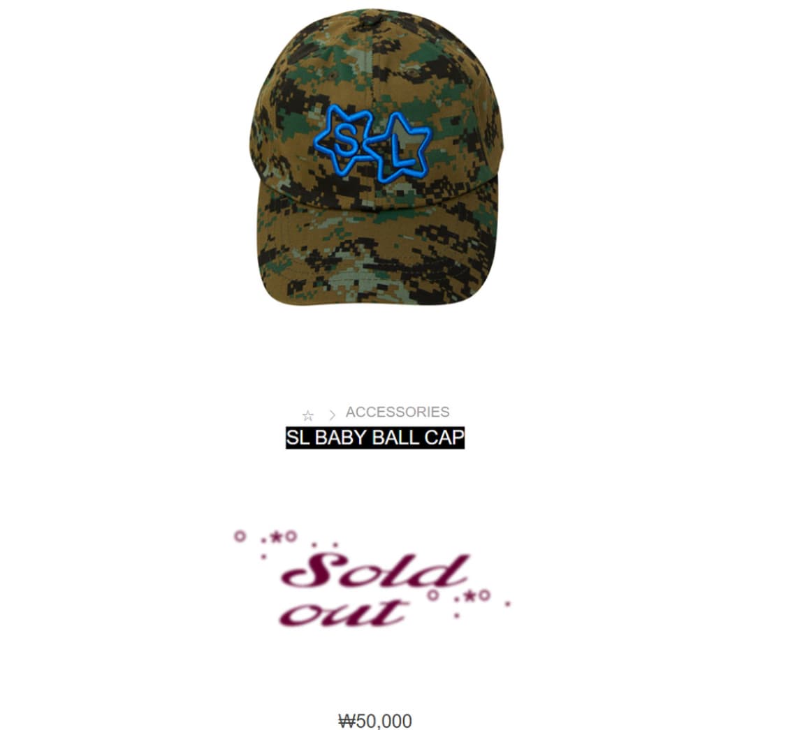 샬롬클럽 모자 SL BABY BALL CAP 상품이미지1