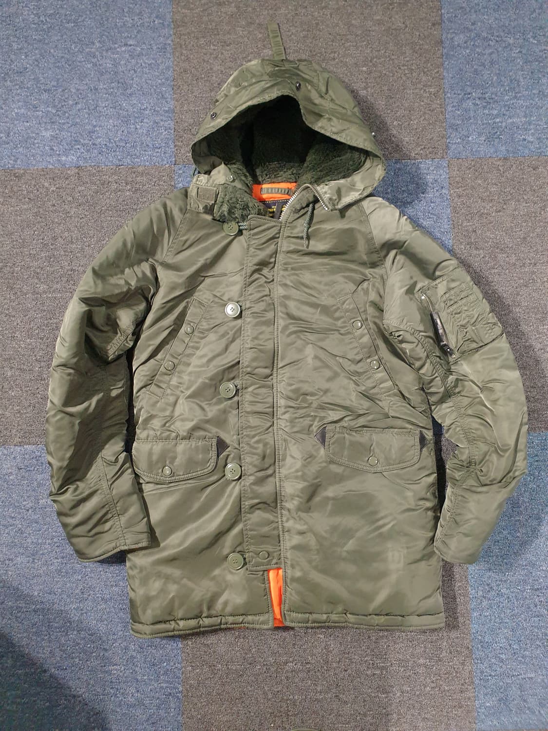 알파인더스트리 N-3B 카키 야상 S 상품이미지1