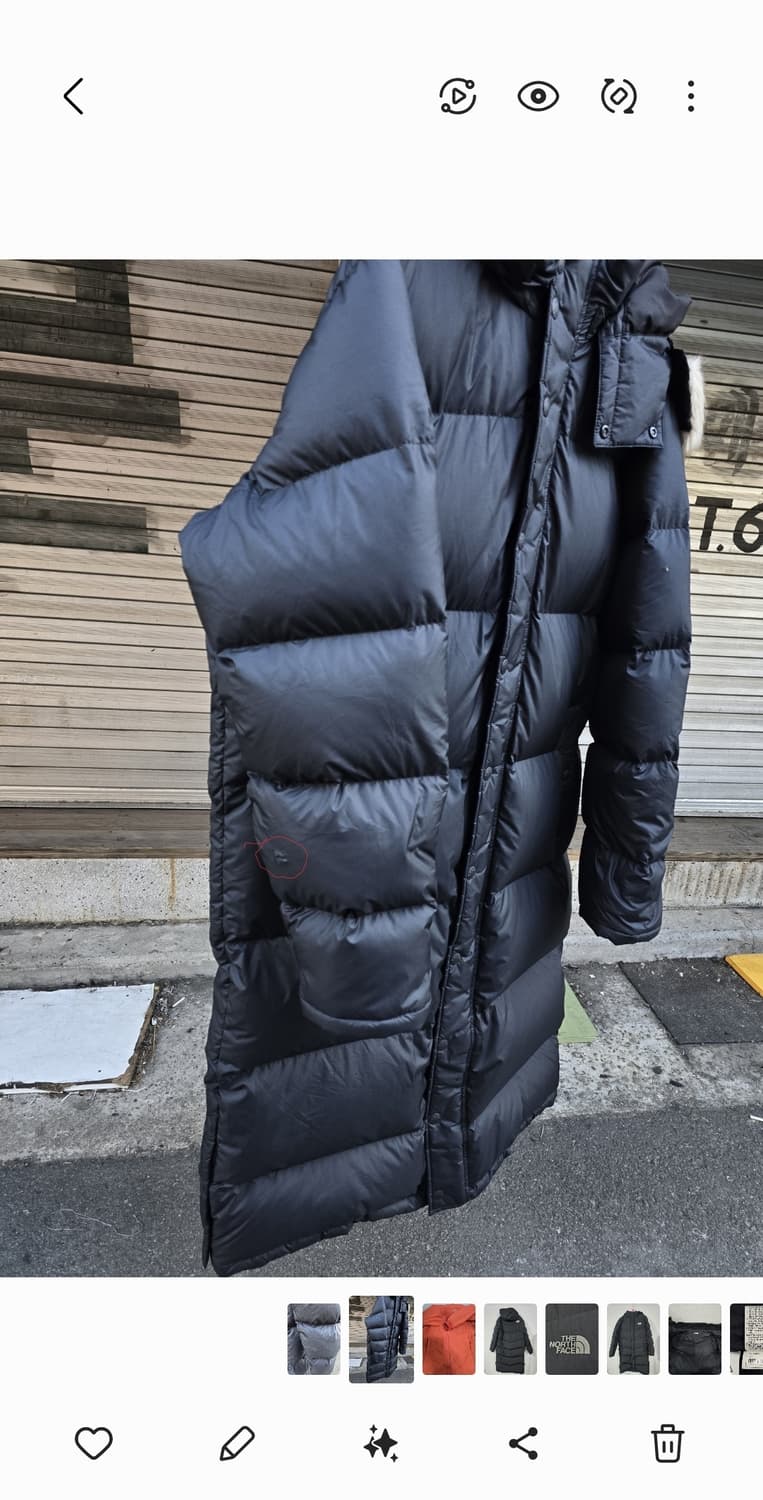 리바이스 구스 투웨이 지퍼  롱패딩 L 상품이미지9