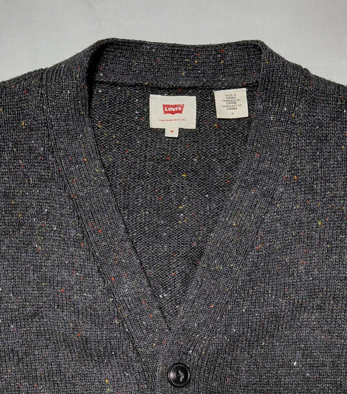 리바이스(Levi's) 정품 네프 니트 가디건 - 차콜 그레이 (M) 상품이미지2