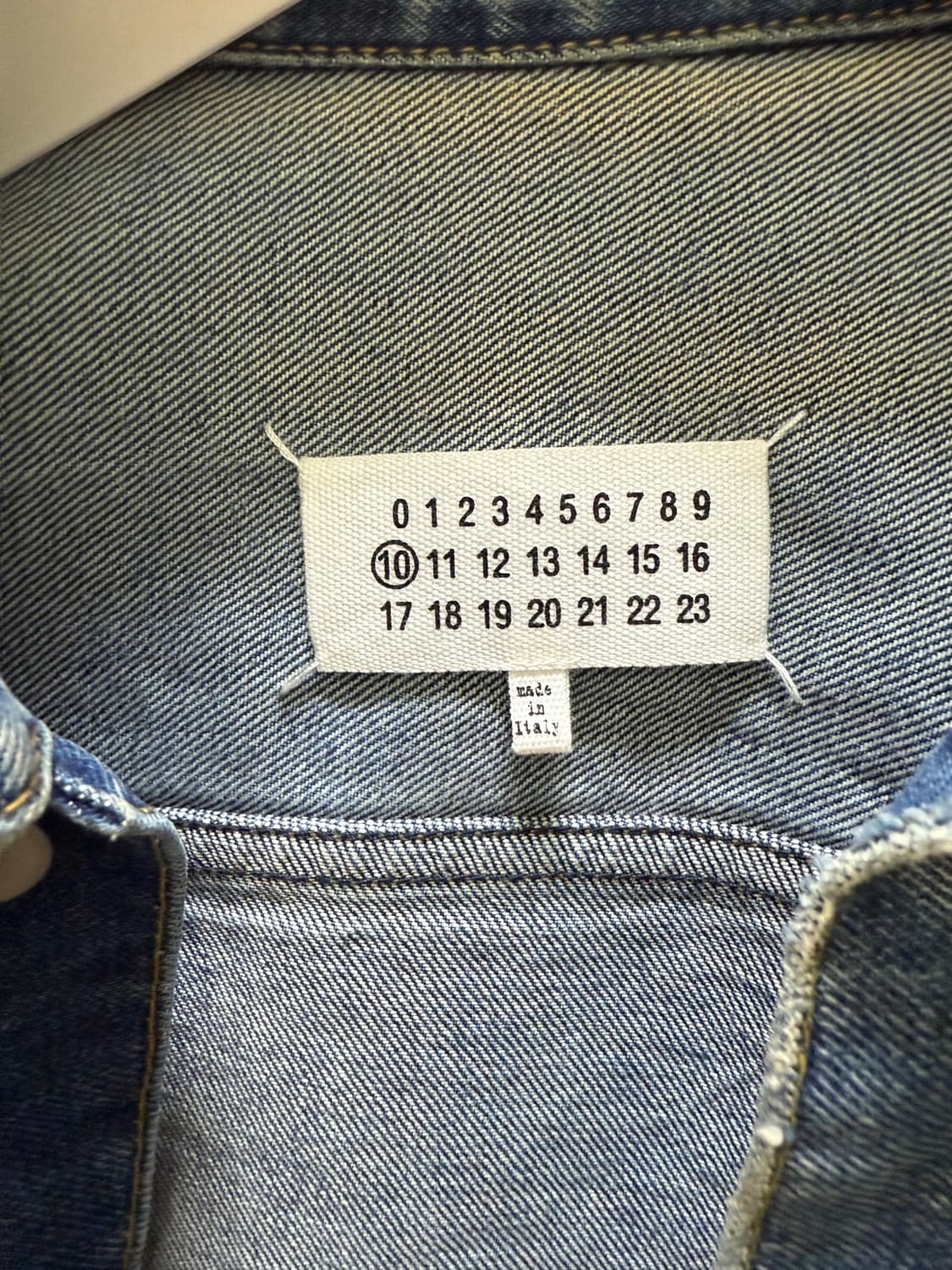 21/SS margiela disstressed denim jacket  상품이미지5