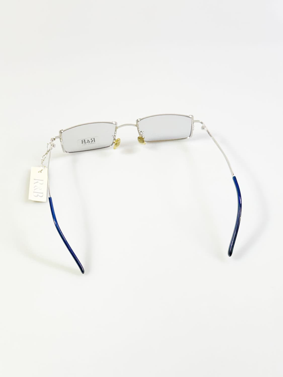 R&B EYEWEAR 실버 슬림 스퀘어 메탈 빈티지 안경 상품이미지5