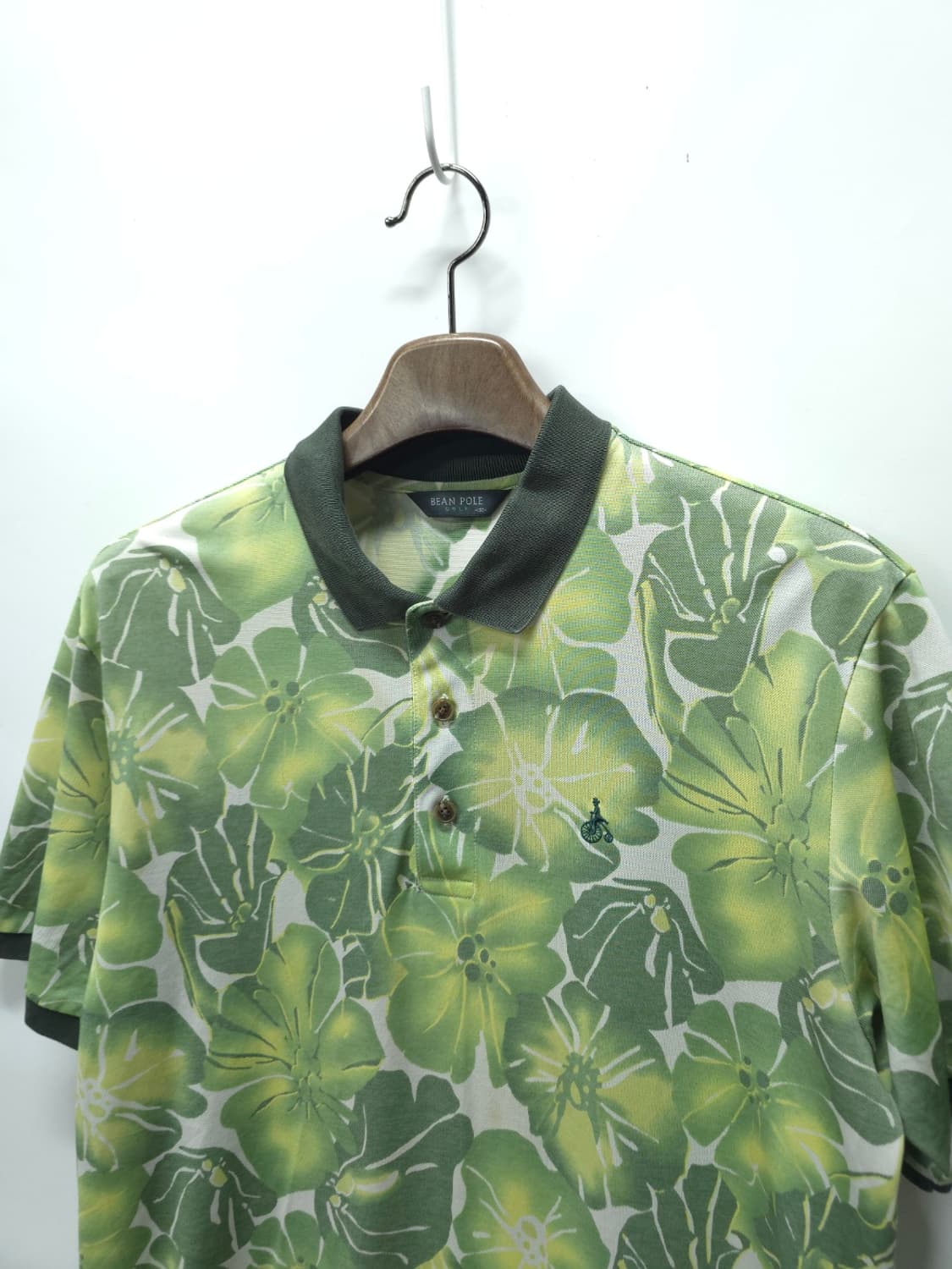 빈폴 남성 플라워 패턴 하와이안 카라 반팔 티셔츠(100) 상품이미지2