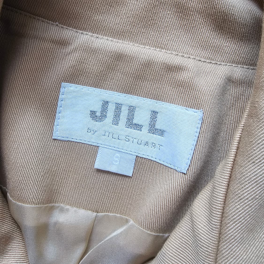 S 44 55) JILL by Jillstuart 트렌치 코트 베이지 간 상품이미지5