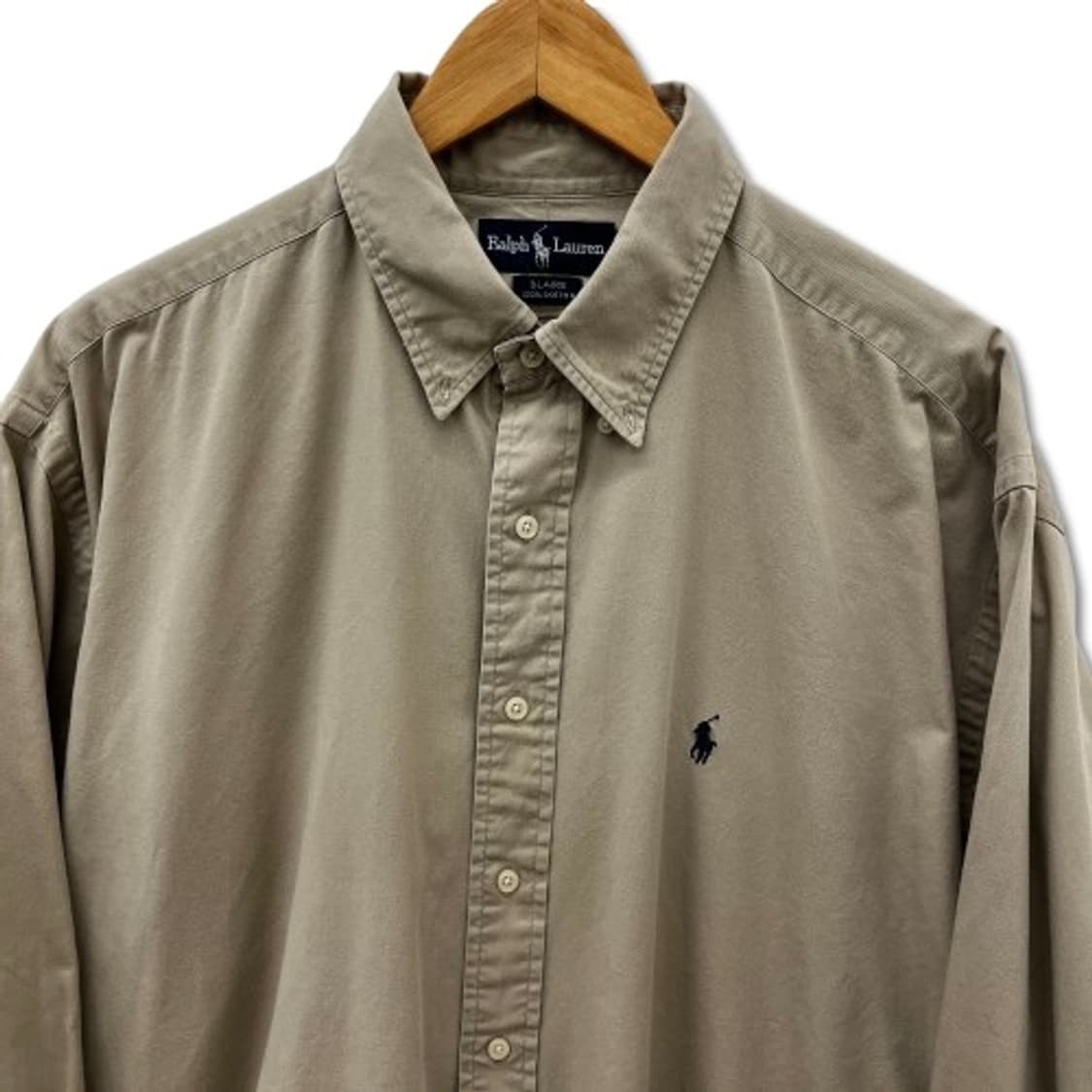 폴로 랄프로렌 BLAIRE 베이지 코튼 셔츠 상품이미지3