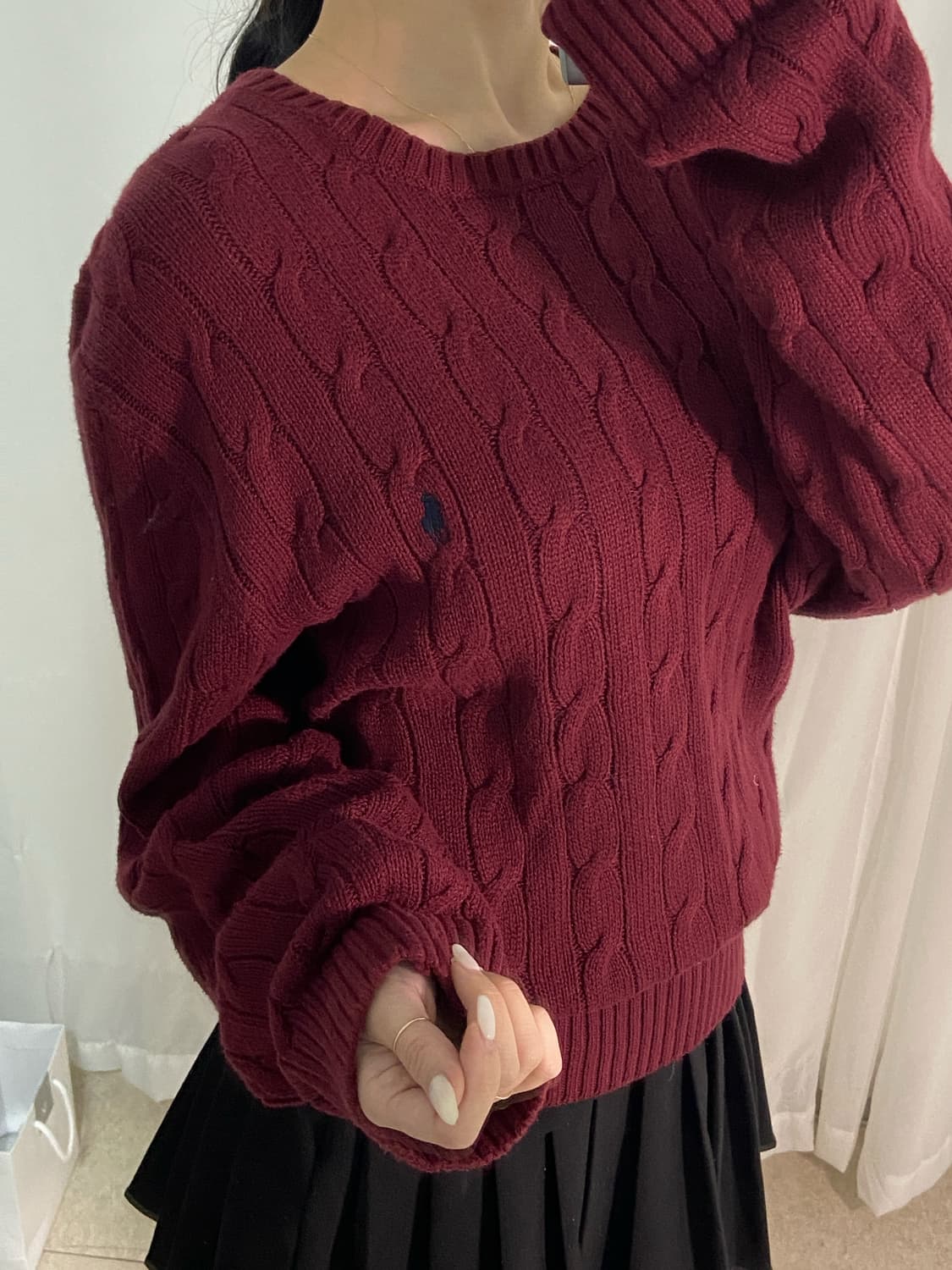 폴로 꽈배기 니트 상품이미지3