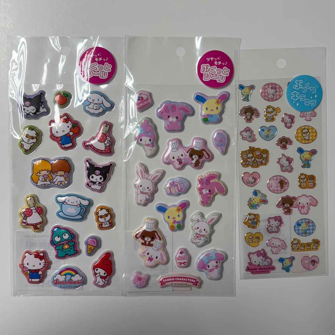 산리오 100개 스티커 2종/산리오 입체 스티커 3종/코기뮹 조각 스티커 상품이미지4