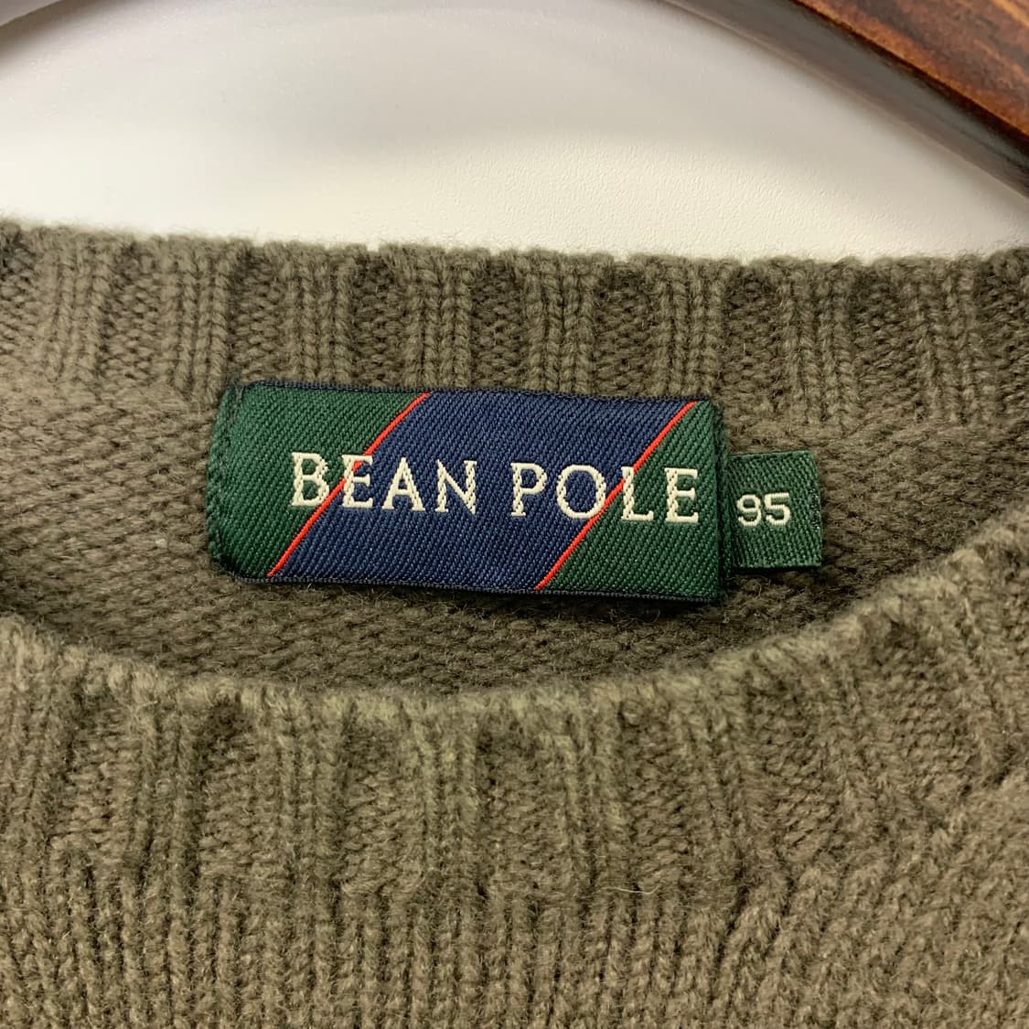 빈폴 자수로고 코코아 라운드 니트 상품이미지5