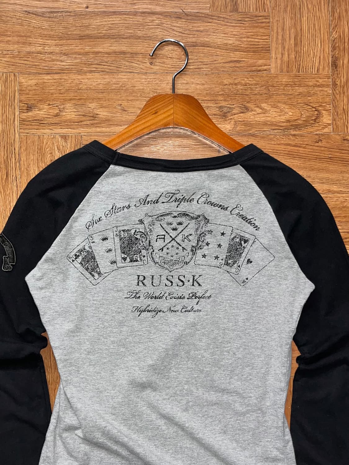 빈티지 프린팅 레글런 티셔츠 상품이미지8