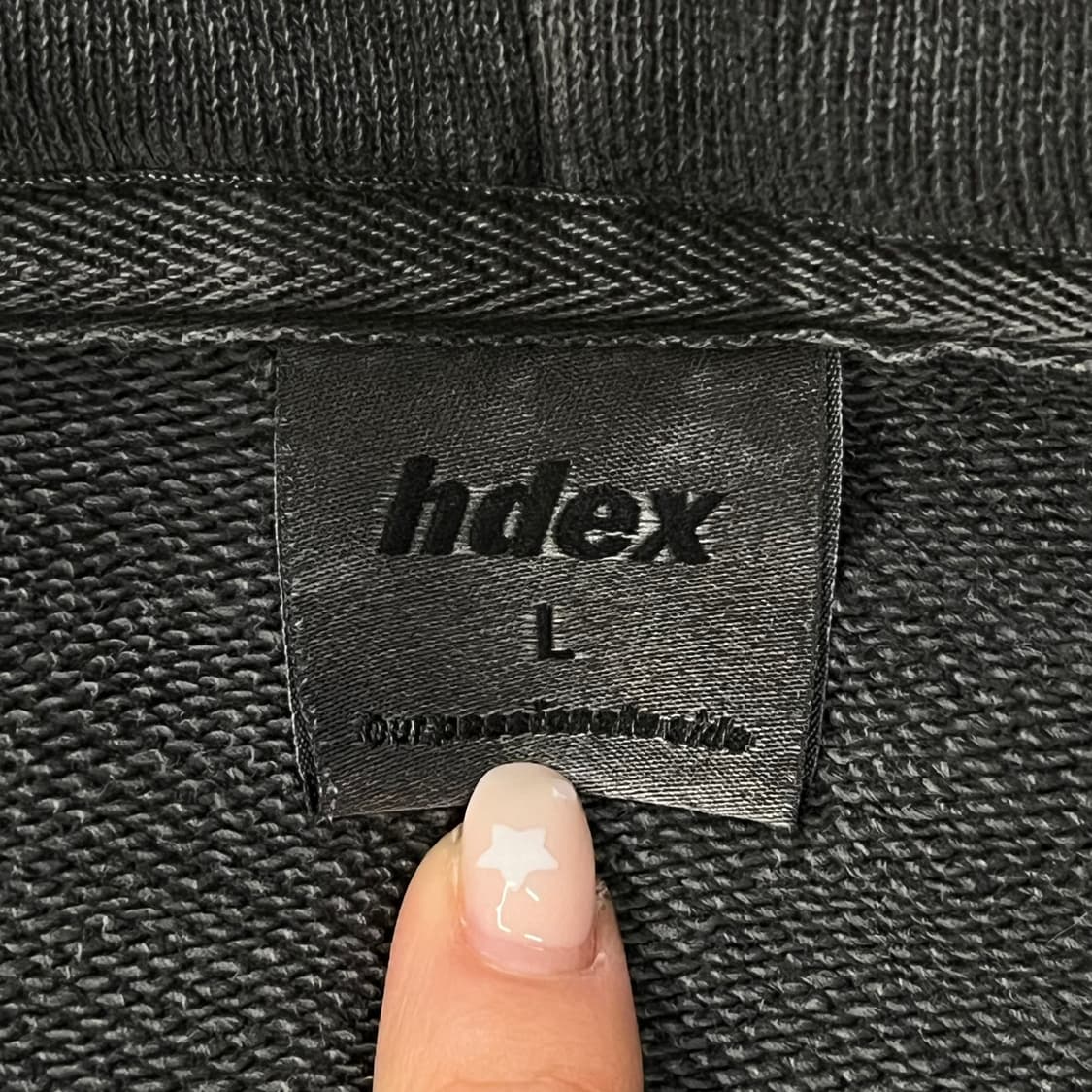 [정품/L] HDEX 에이치덱스 빈티지 후드집업 블랙 b18 상품이미지5