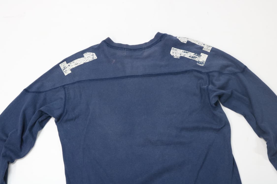 BACK NUMBER 빈티지 뉴욕 풋볼 V넥 긴팔 티셔츠 (L) 상품이미지8