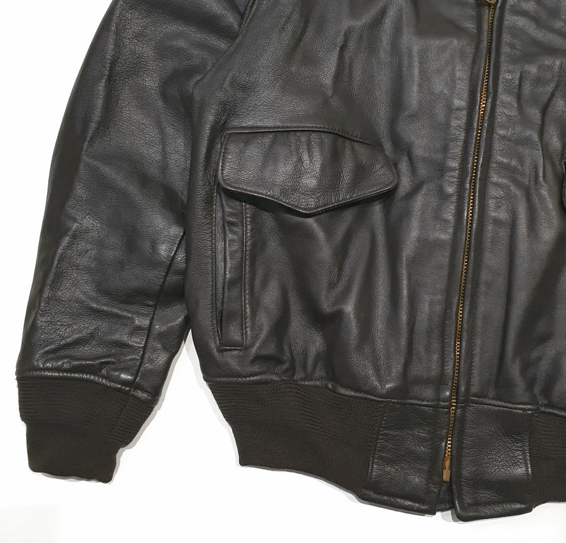 미국 국경순찰대 보더 패트롤 가죽 자켓 44 (105-110) 고트스킨 상품이미지4