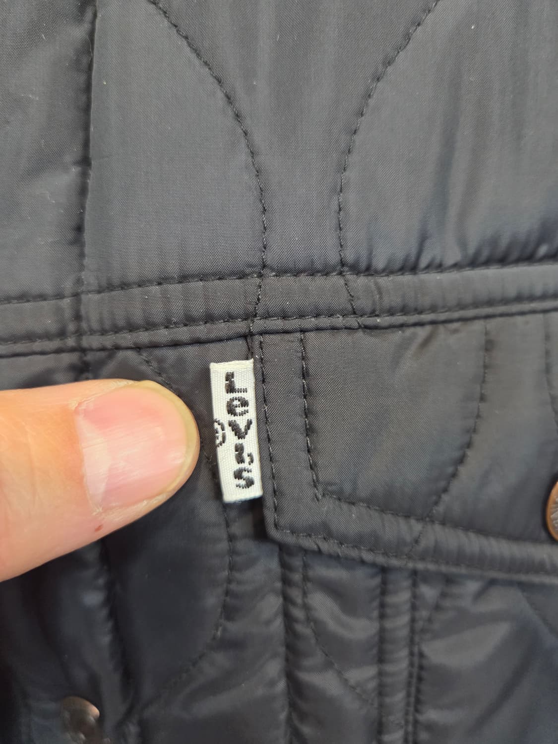 리바이스 밀리터리 카모 리버시블 퀄팅 트러커 패딩자켓 L 상품이미지3